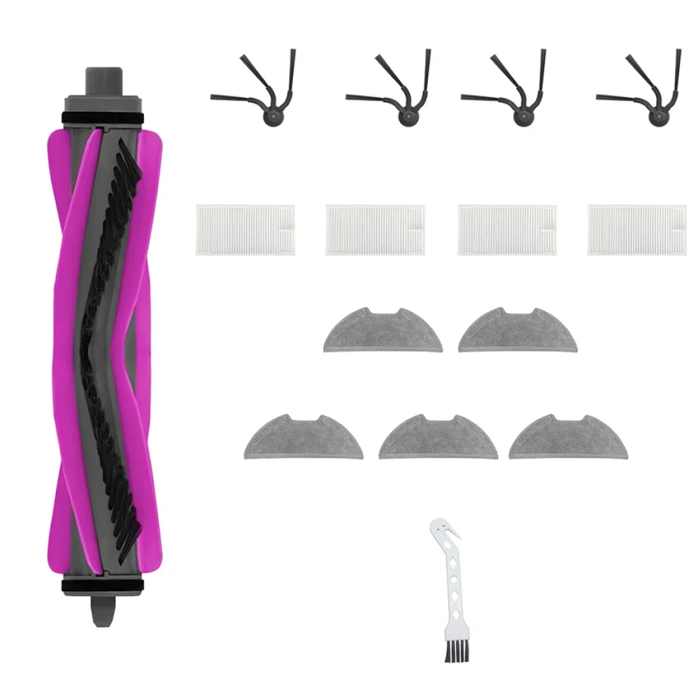 15/26pcs Robot Vacuum Cleaning Accessories Kits Main Brush Side Brush Hepa Filter Mop Cloth for Eureka E20 Evo Plus