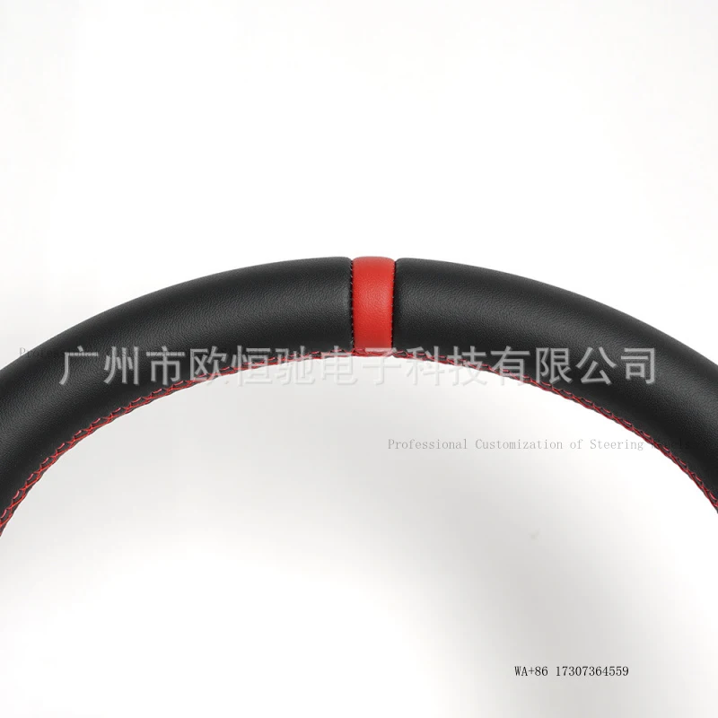 Suitable for Toyota FJ Cruiser 04-17 models, full leather steering wheel assembly with red positioning line modification