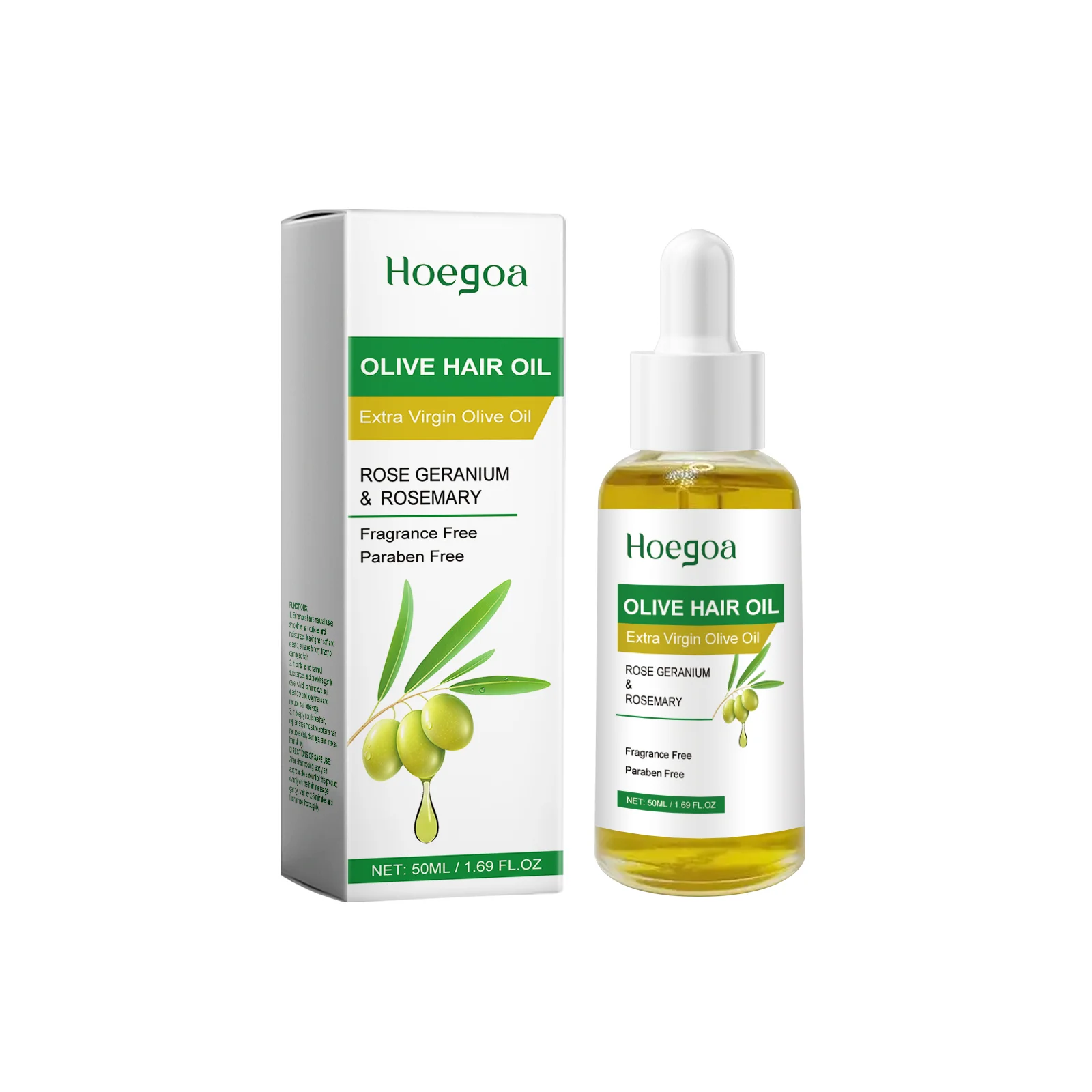 Olive Hair Oil Nourishes Scalp Strengthen Root Smooth Frizz Restore Vitality Increase Elasticity Hair Suppleness Essential Oil