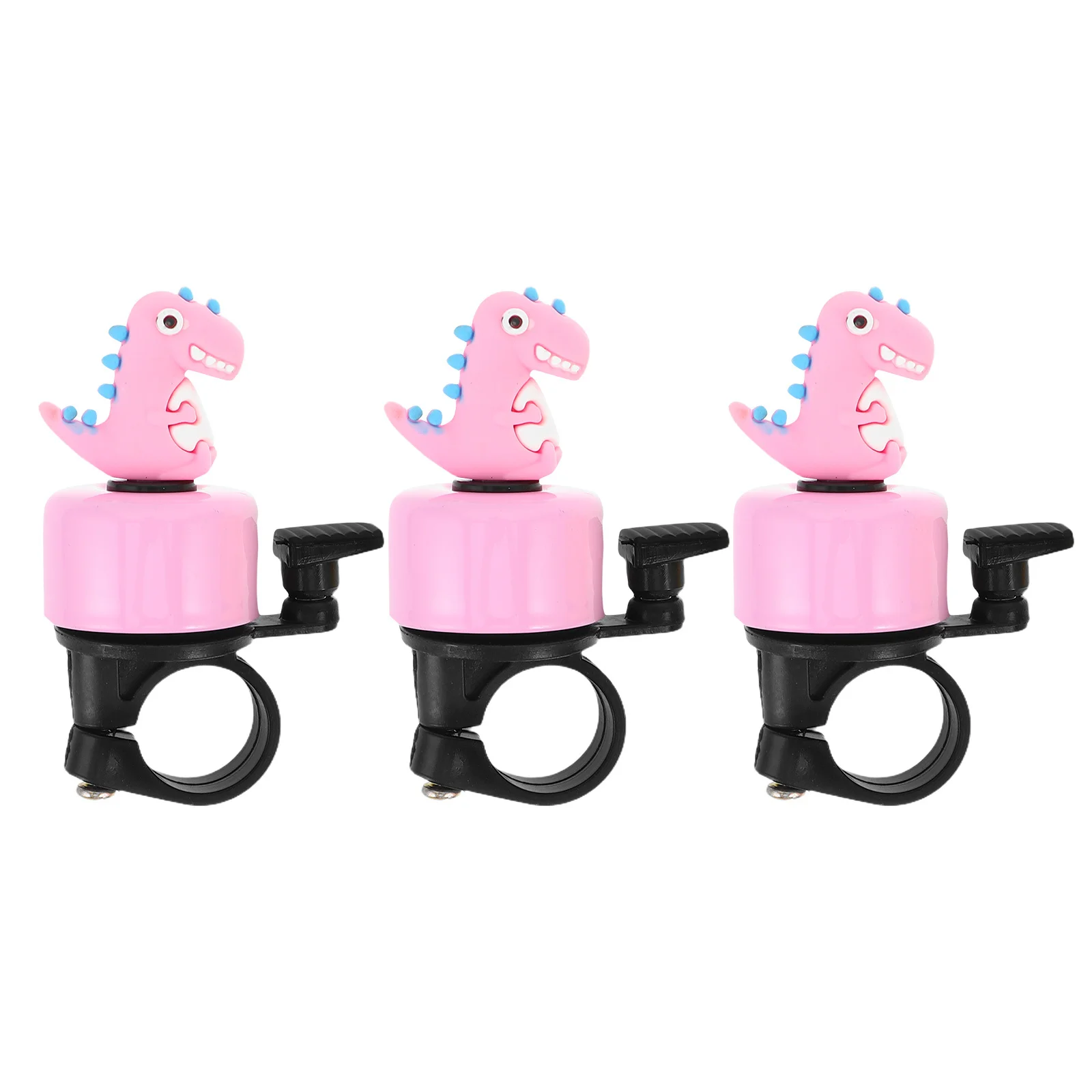 

3Pcs Bike Bell Cartoon Dinosaur Loud Clear Sound for Bikes Scooters Safety Cycling Accessories Horn for Bike