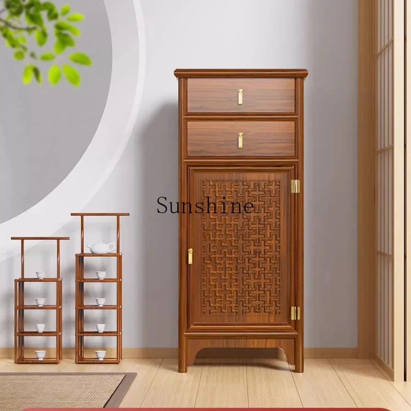 

New Chinese solid wood display corner cabinet invisible safe household small 1 living room office all steel large capacity