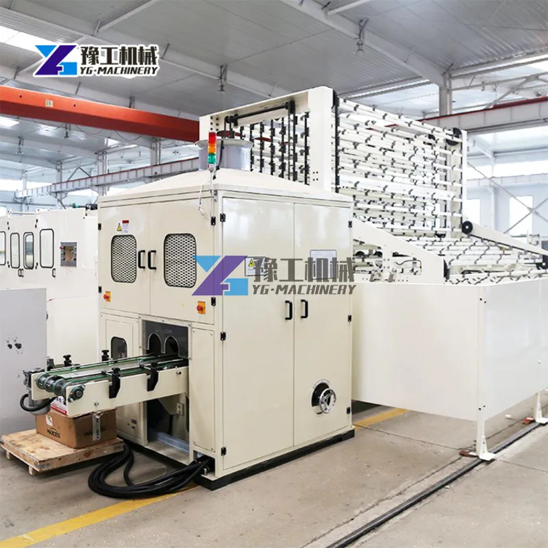 Small Toilet Paper Roll Band Saw Cutting Machine To Make Toilet Paper Product Making Production Line