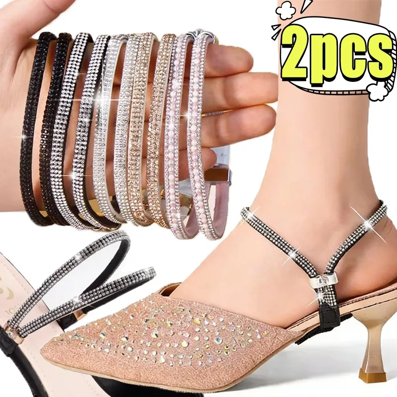High Heels Anti Drop Heel No Need To Install Shoelaces Women's Single Shoes Sandals No Need To Tie Fixed Straps Anti Drop Heel