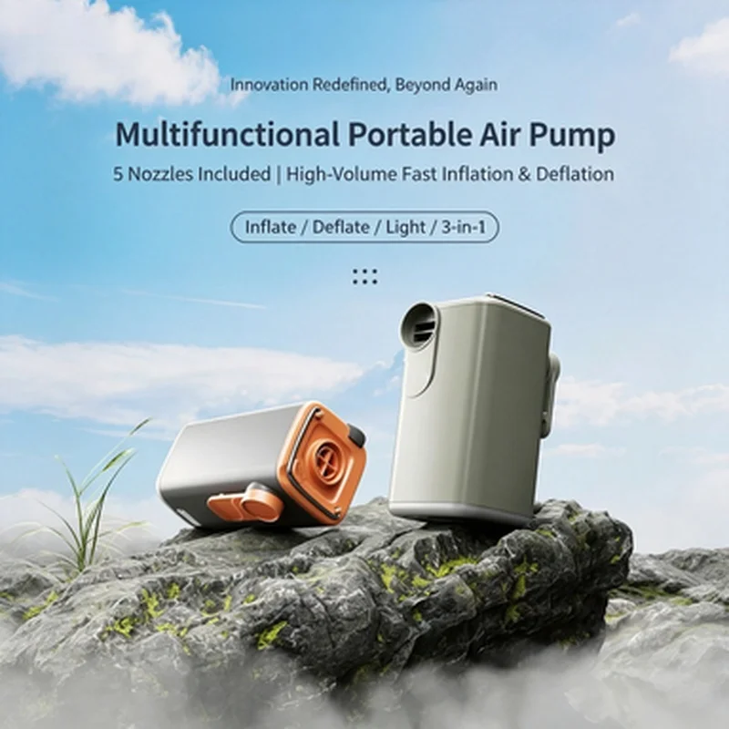 Cordless Rechargeable Air Inflator Pump Portable Mini Electric Pump for Outdoor Camping SUP Pool Float PVC Toys