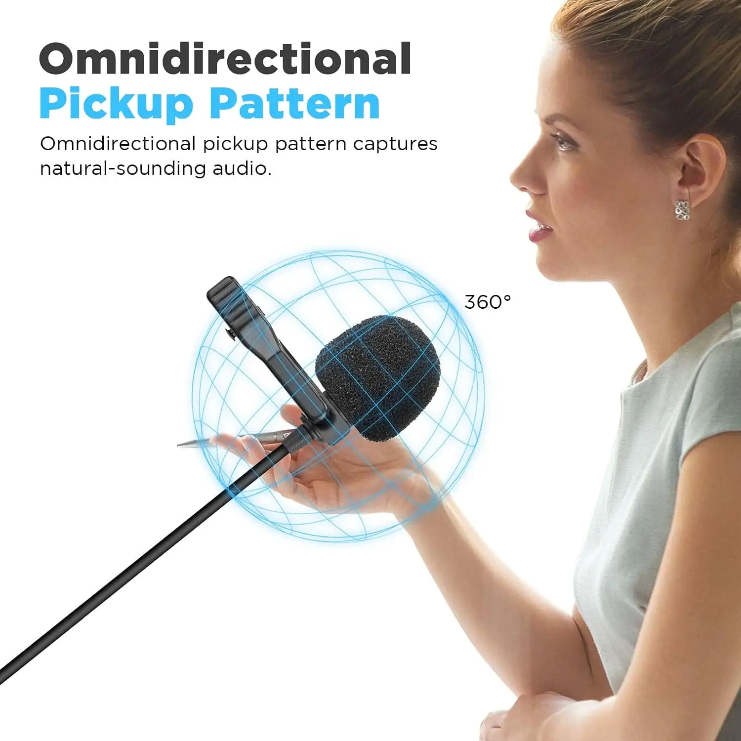 Конденсаторный петличный микрофон Saramonic LavMicro U3C, USB Type-C, для Android-смартфонов