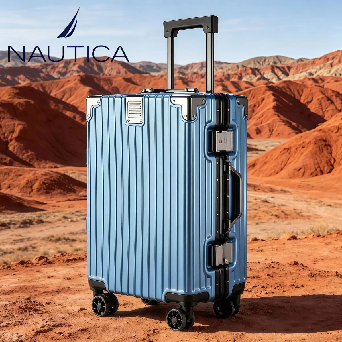 NAUTICA 24 inch women's luggage, password box, silent luggage, large capacity travel luggage for couples, hot selling products