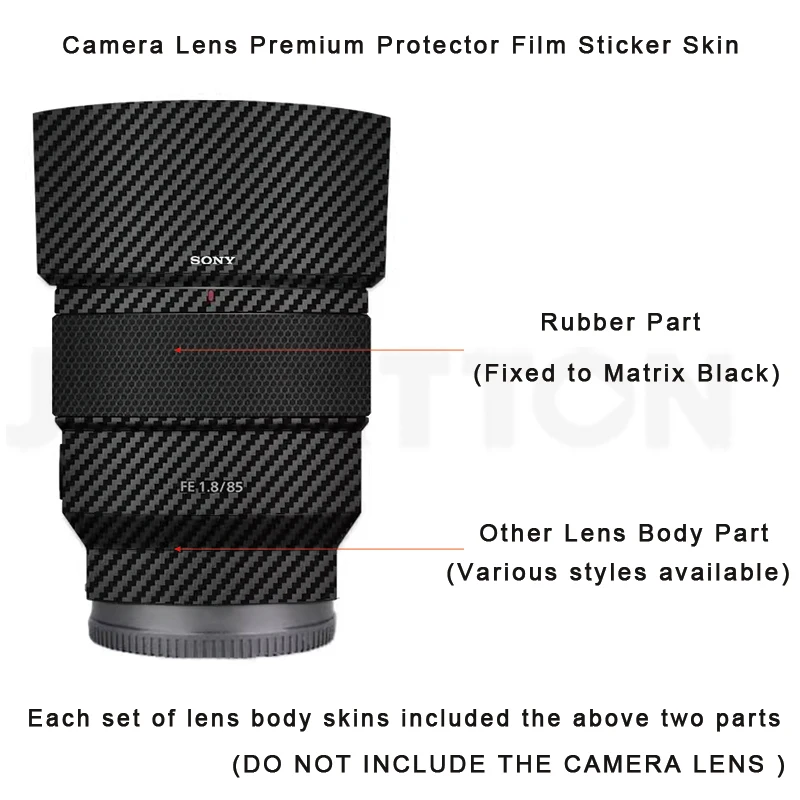 85 1.8 Camera Lens Body Sticker Vinyl Wrap Film Skin Anti-Scratch Decorative Decal Protector Coat for Sony FE 85mm F1.8 SEL85F18