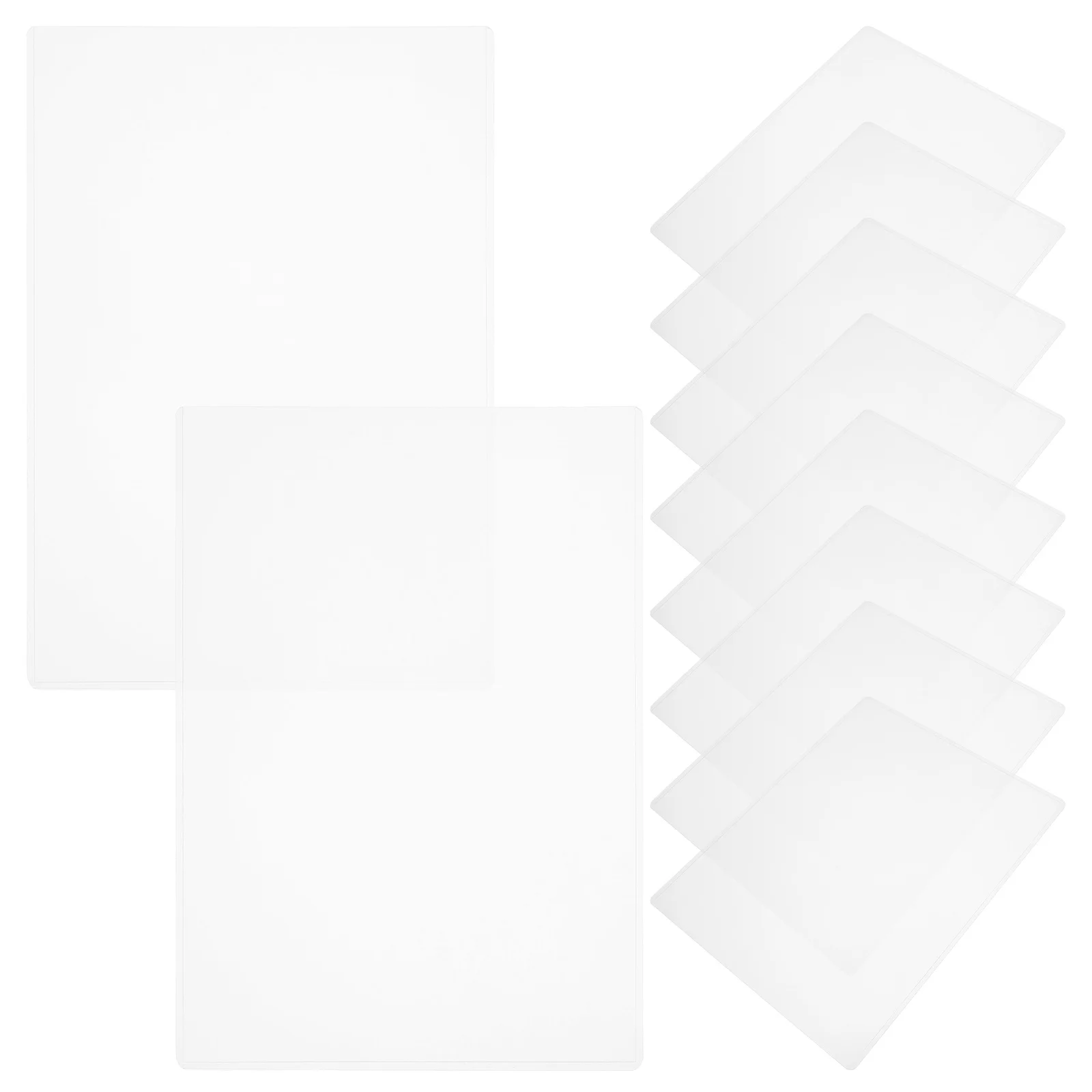 

30Pcs Transparent Hard Plastic Sleeves Clear Sheet Protectors for Posters Menus Photos Albums Document and Paper Protection