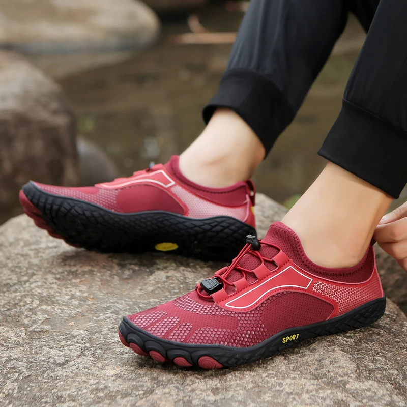 Multifunction Mens Women Barefoot Indoor Outdoor Exercise Yoga Sneakers Fitness Aqua Shoes Beach Five Fingers Swimming Upstream