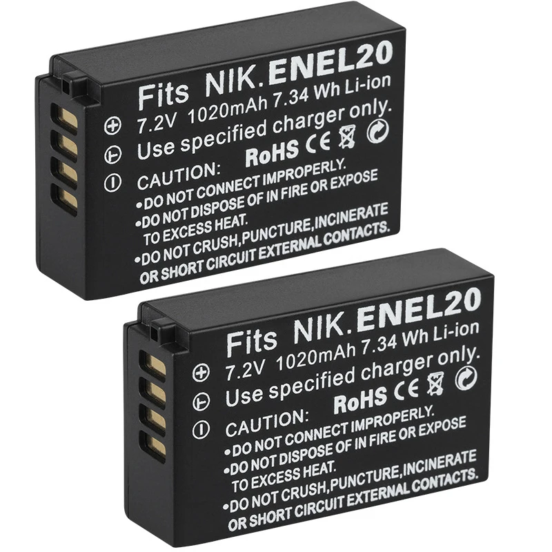 

EN-EL20 ENEL20 EN EL20 EN-EL20A EN EL20A Camera Battery for Nikon 1 J1 1 J2 1 J3 1 S1 1 V3 Coolpix P1000 P950 Coolpix A 1 AW1