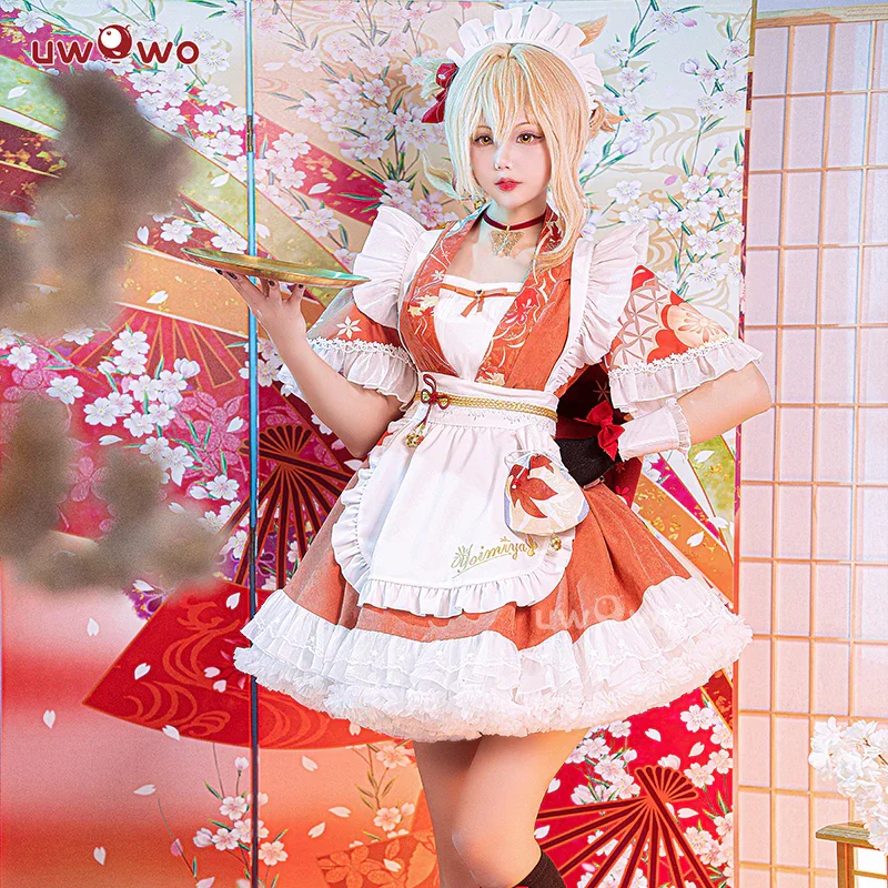 

Genshin Impact Yoimiya Fanart Cosplay Maid Dress Halloween Costume 2025 New Yoimiya Cosplay Suit for Men Women