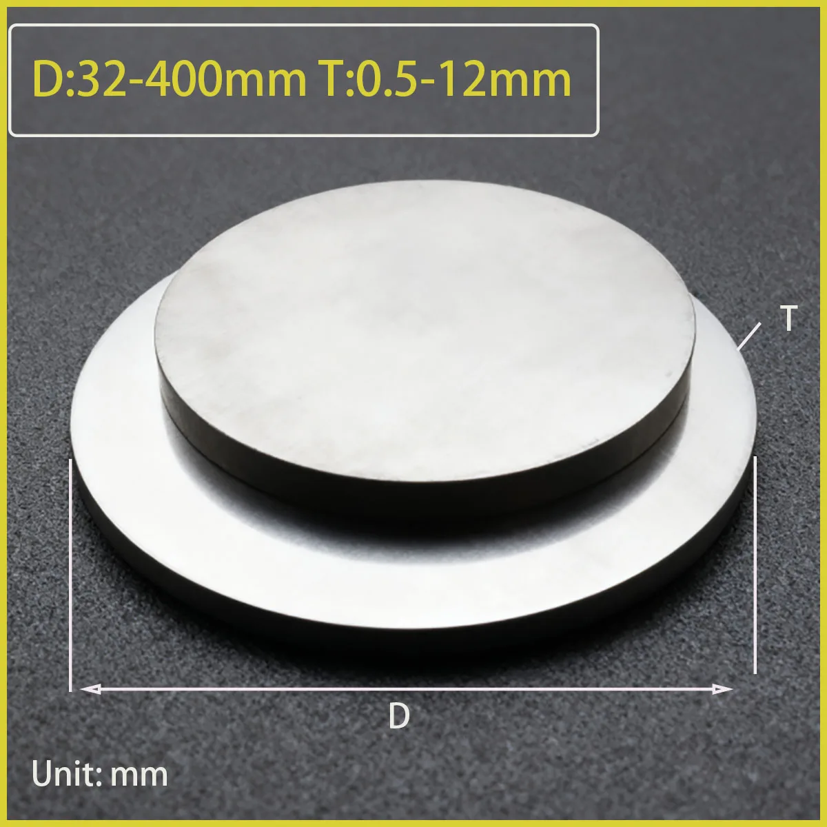 Aluminum Circular Plate D: 32-400mm T: 0.5-12mm for DIY Process and Mechanical Processing Projects