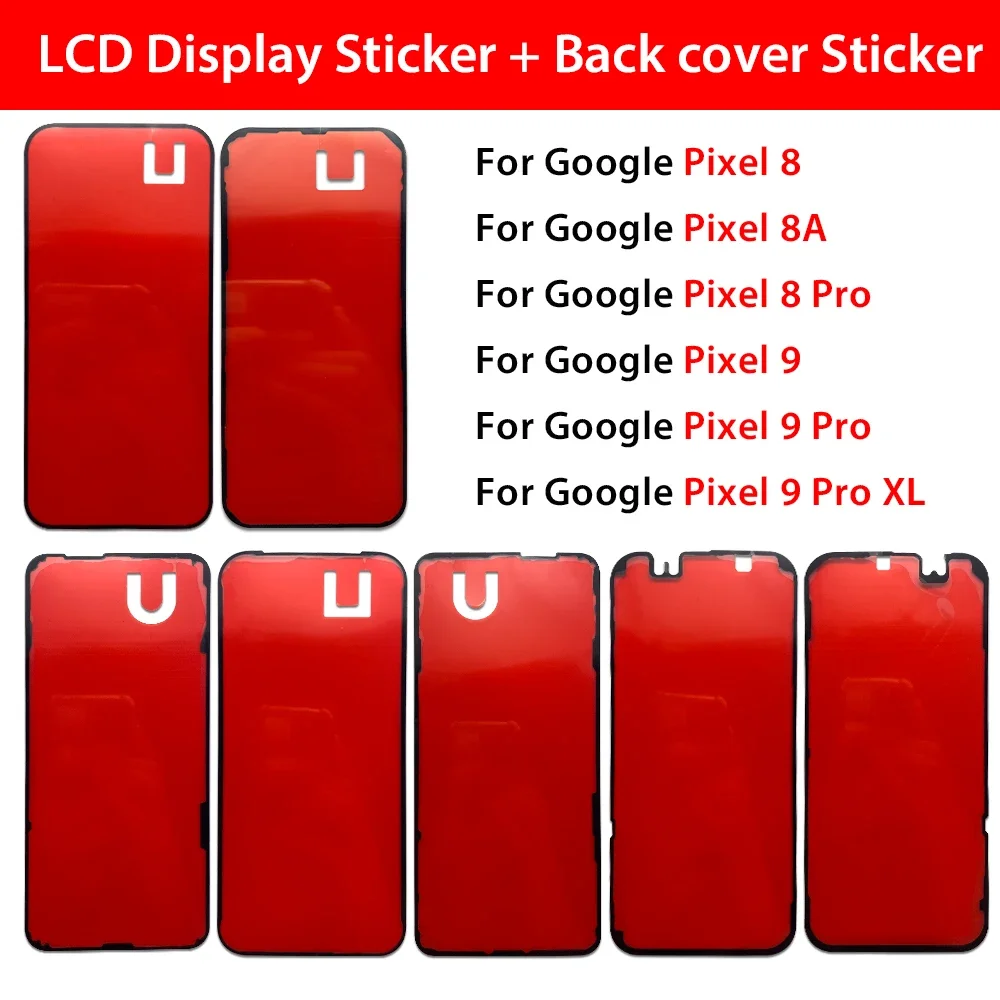 LCD Display Sticker Back cover Sticker For Google Pixel 8A 9 Pro Pixel 8 Pro Pixel 9 Pro XL LCD Screen Adhesive Tape Glue