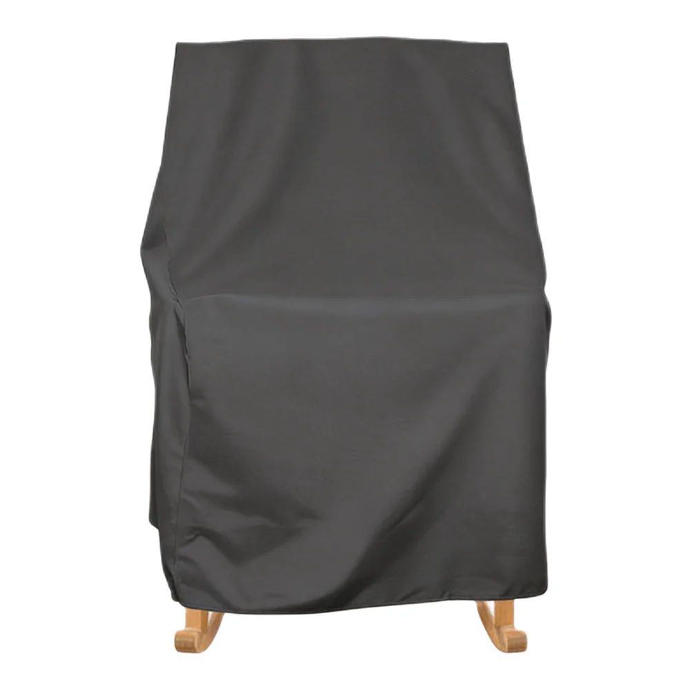 Waterproof Outdoor Garden Rocking Chair Cover with Adjustable Rope and Buckles to Keep Patio Furniture Dry and Clean