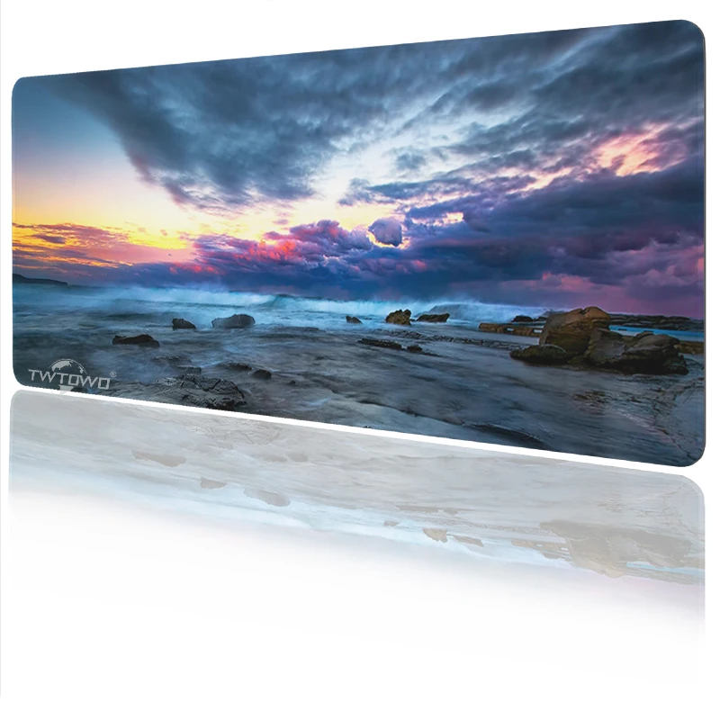 Natural Scenery Mouse Pad Gamer XL HD Large Computer Mousepad XXL Mechanical Keyboard Pad Carpet Soft Natural Rubber Mouse Mats