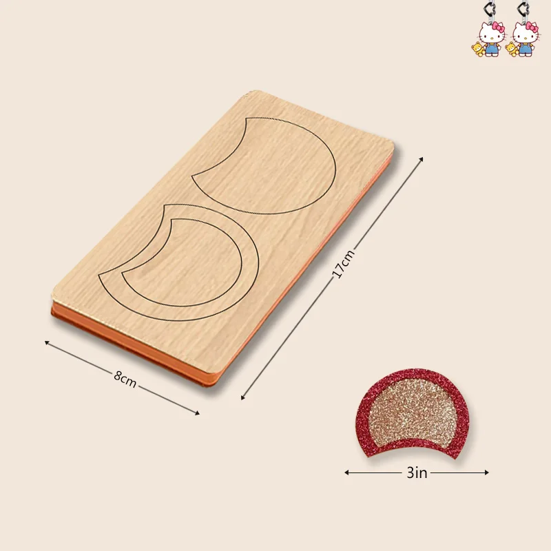 

Xx246 3-inch Double Bow Hair Clip Wooden Cutting Dies Suitable For Most Cutting Machines