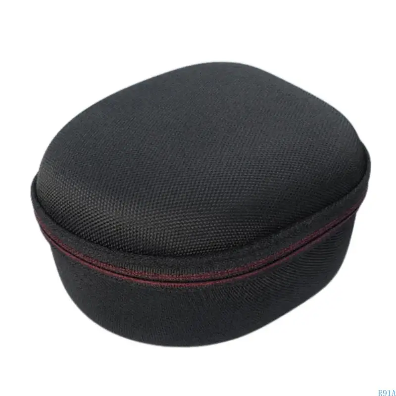 R91A Durability EVA Headphone Storage Case with Meshes Pocket for Cables Accessories