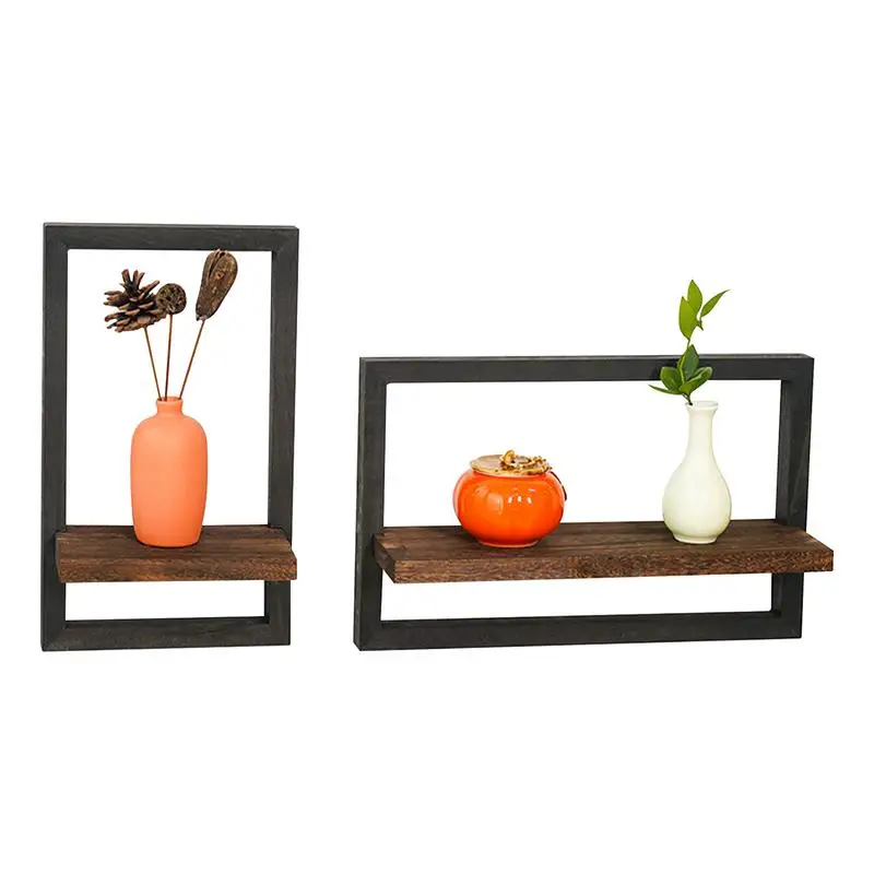 

Mounting Brackets For Living Room 2 Pieces Set Wood Shelf Lightweight Mounting Brackets For Greenery Trophies Vases Decorations