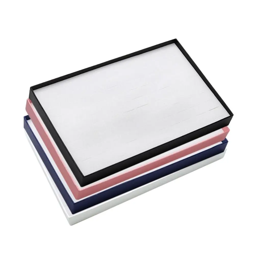 귀걸이 링 디스플레이 랙 쥬얼리 디스플레이 캐비닛 투명 커버 종이 링 쇼케이스 팔찌 100 구멍 스폰지 쥬얼리 트레이