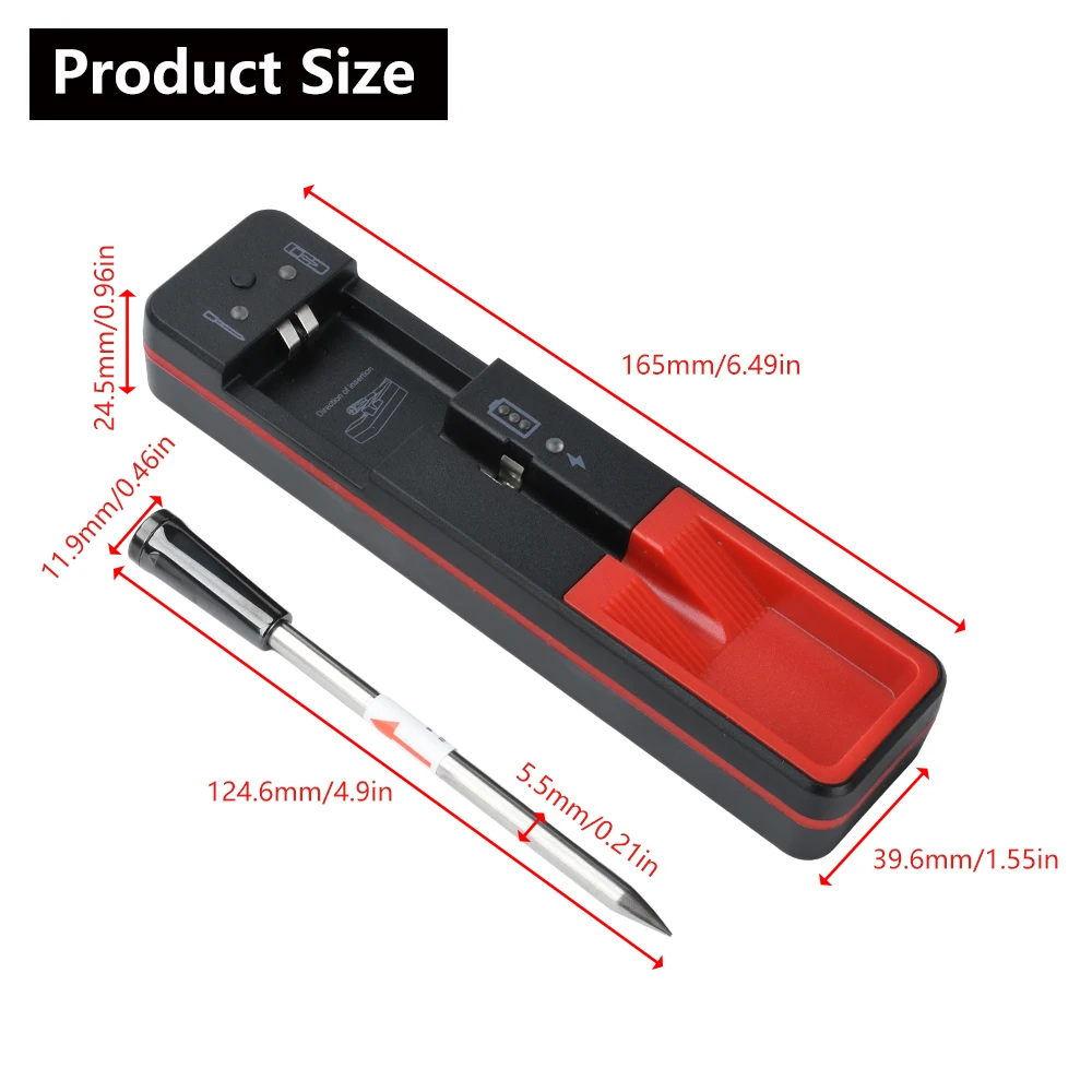 

Беспроводной термометр для мяса с Bluetooth-совместимым радиусом действия 360 футов, умный термометр для повара для духовки, барбекю, гриля, кухонные принадлежности