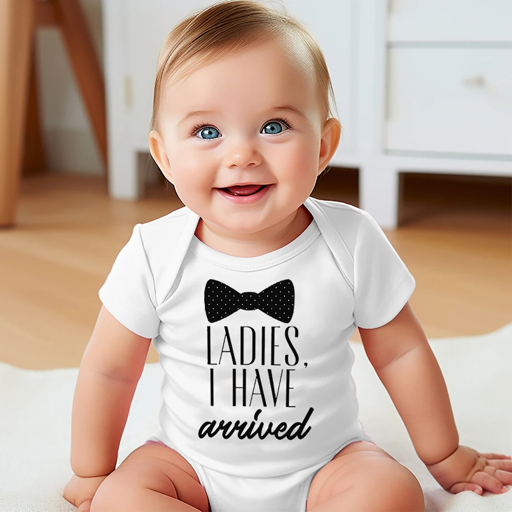 

Ladies I Have Arrived Printed Baby Romper Newborn Short Sleeve Jumpsuit Boys Girls Summer Outfit Funny Toddler Jumpsuit Clothes