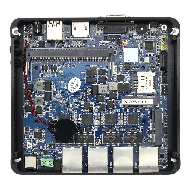 Mini PC X86 Router Celeron J4125 N4000 4x 2.5G Ethernet 4G SIM Slot Ondersteuning Virtualisatie OpenWrt Pfsense Windows Linux