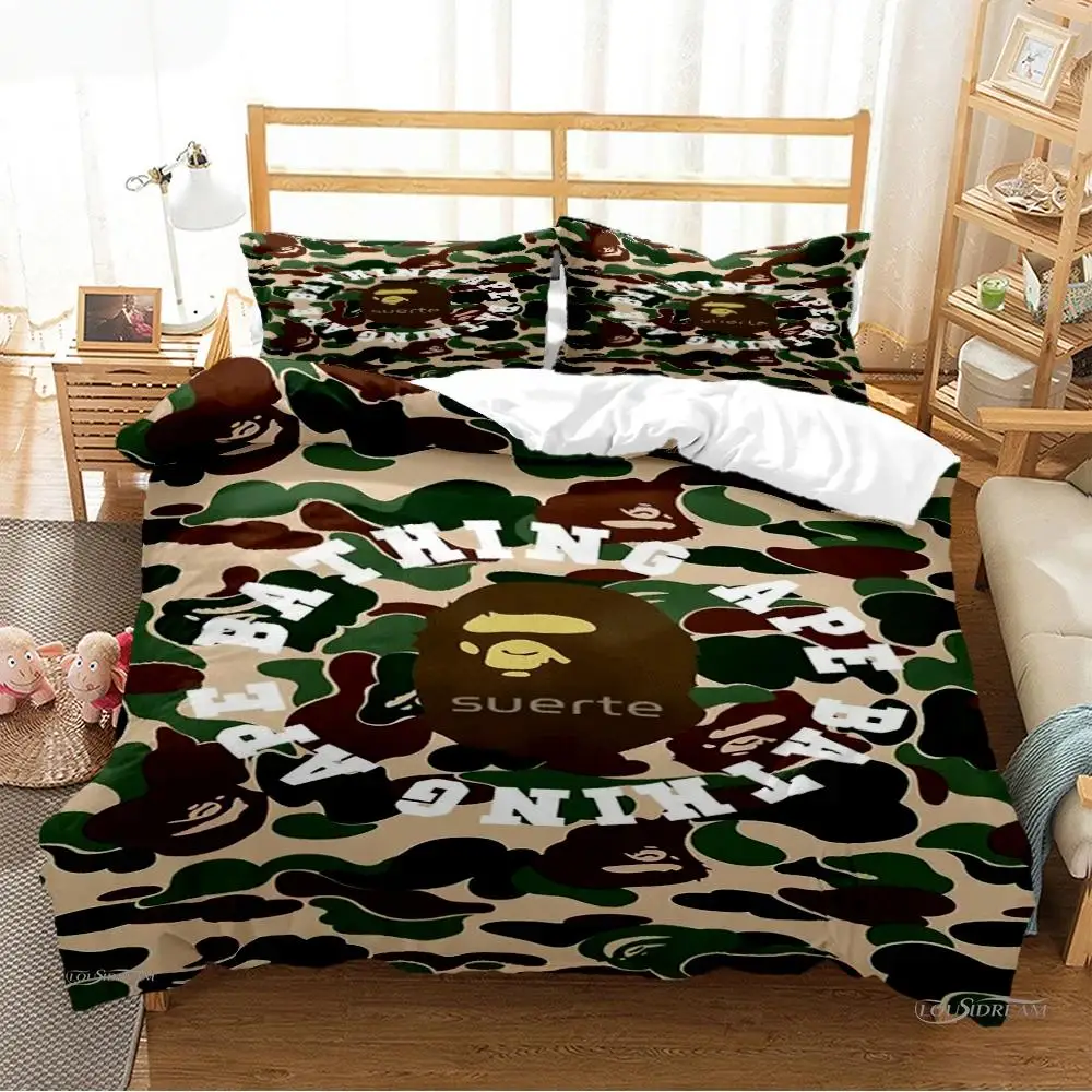 

Fashin Cute Catroon Casal All Season Duvet Cover Comforter Bedding set Soft Quilt Cover and Pillowcases Single/Double/Queen/King