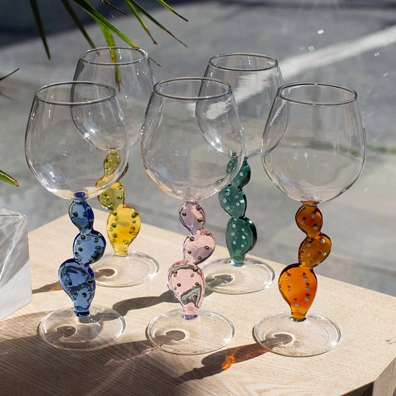 Kaktus-Stielglas, Weinglas, Cocktailglas, hitzebestndiges Glas,  Rotweinglas, Cocktailkelch, Glastasse, Trinkgeschirr, Barzubehr -  AliExpress 15