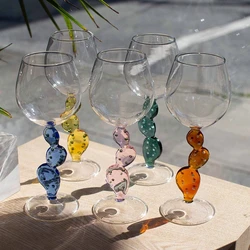 Cactus Stemware Wine Glass Cocktail Glass Heat Resistant Glass Red Wine Glass Cocktail  Goblet Glass Cup Drinkware Barware
