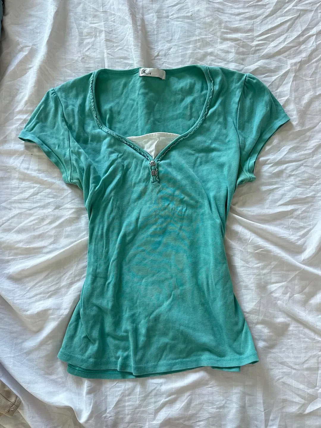 Summer 2000s Sweet T Shirts Solid Color Aesthetic Women Clothes Casual Kawaii Sexy Tops Punk Vintage Gentle Fashionable T Shirt