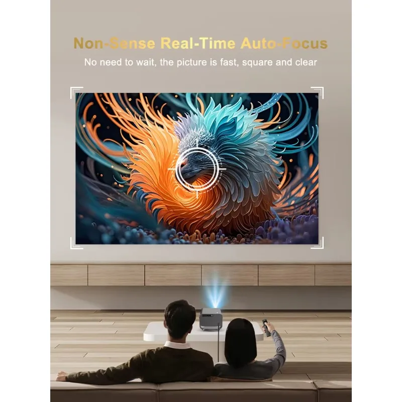 Luce diurna su proiettori da 750 lumen ANAI Smart TV Proiettore home theater HD 4K 1080P