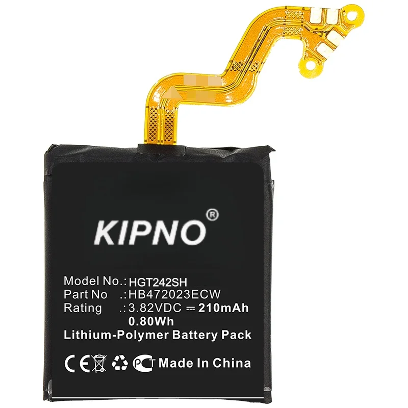 2025 KIPNO 210mAh Smartwatch Battery HB472023ECW for Huawei GT2 42mm