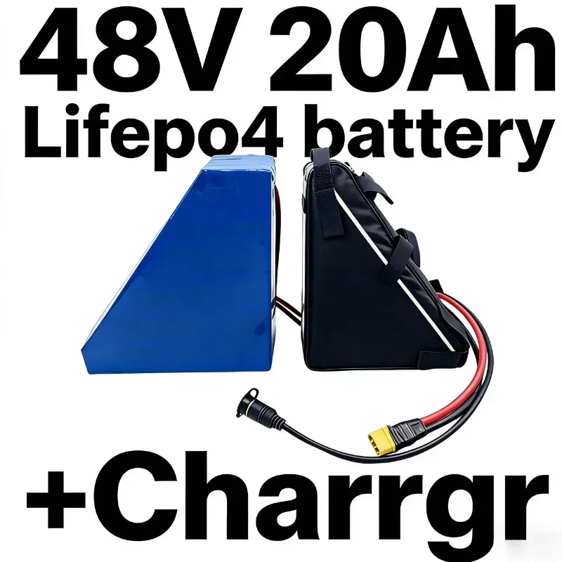 

48V 20Ah LiFePO4 Battery | BMS Protection | Replaces 2500W Lead-Acid | For Scooters, RV, Boat, Golf Cart | Free Carry Bag