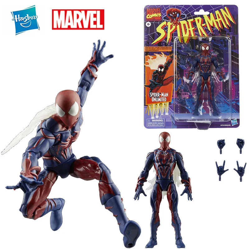 Pre-Sale Hasbro Marvel Legends Series Spider-Man Unlimited Retro Comics Anime Original Action Figure Model Toy Gift Collection