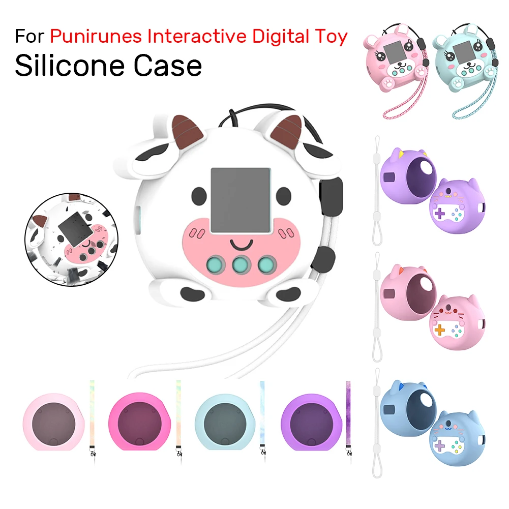 Silicone Case Protector Cover Shockproof for Punirunes Interactive Digital for Punirunes Virtual Electronic Pets Accessories