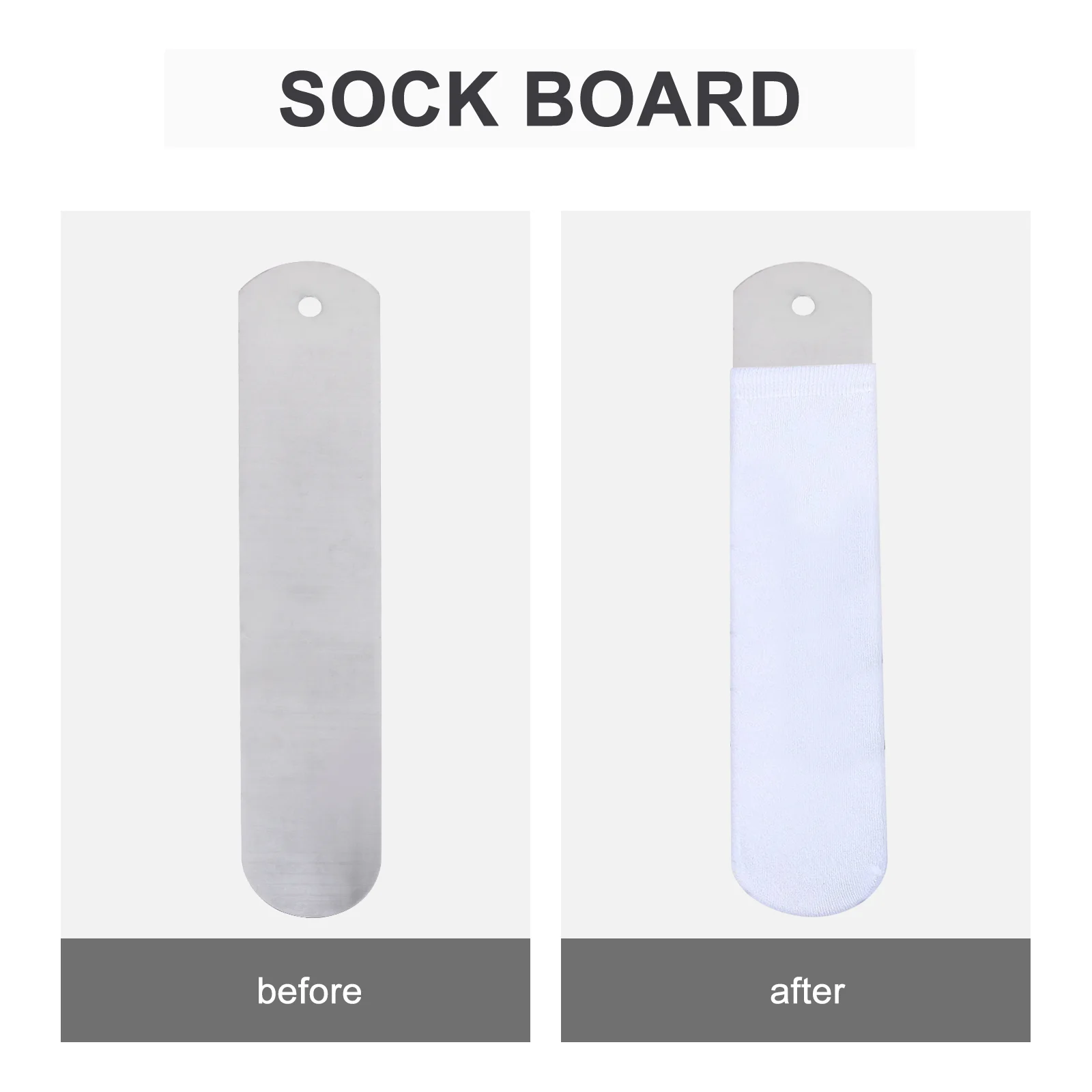 Imagem -02 - Sublimação Metal Jigs Board Straight Socks Insert Dye Crew Impressão de Transferência Faça Você Mesmo Alumínio Acessórios