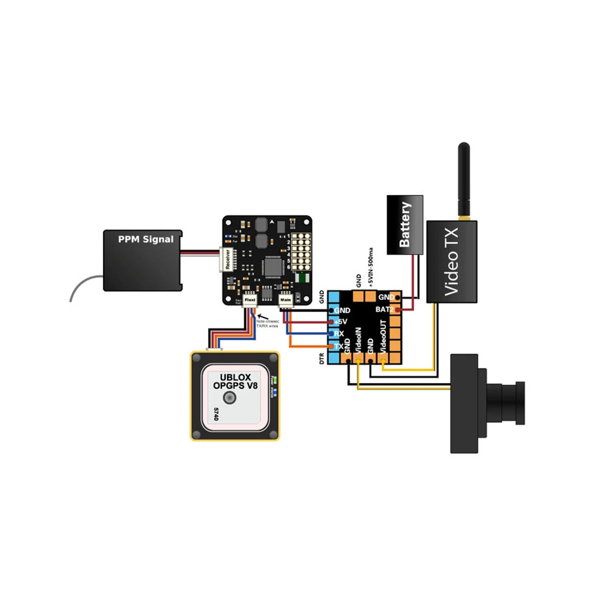 Imagem -02 - Mini Osd na Tela-display com kv Team Controlador de Voo para Cc3d Naze32 f3 f4 Minimosd Fpv Mini