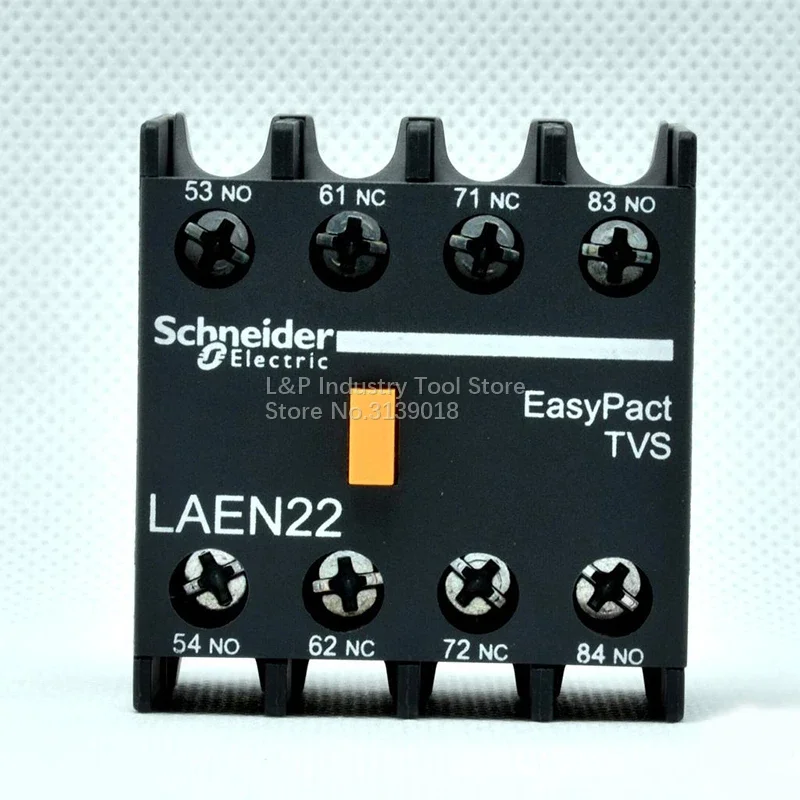 

Original Schneider Control LANN22N Auxiliary Contact Block LAEN22N 2NO 2NC LC1N LC1E AC Contactor Din Rail Accessories