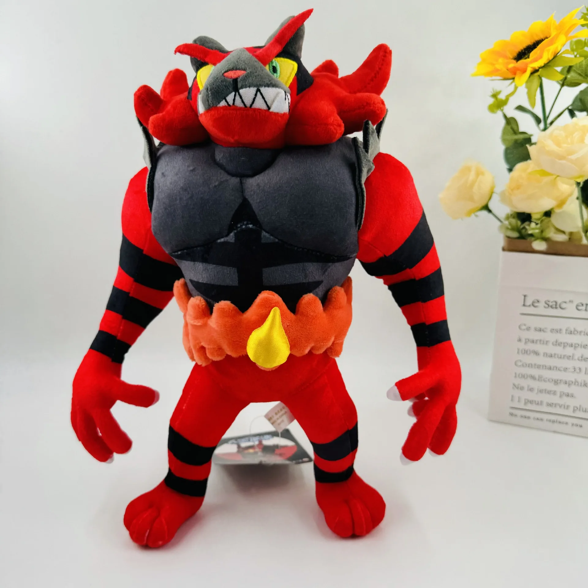 New Cartoon Pokémon Pikachu Litten Incineroar Plush Toy Kawaii Pokemon Evolution Beast Plush Soft Stuffed Doll Pillow Kids Gift