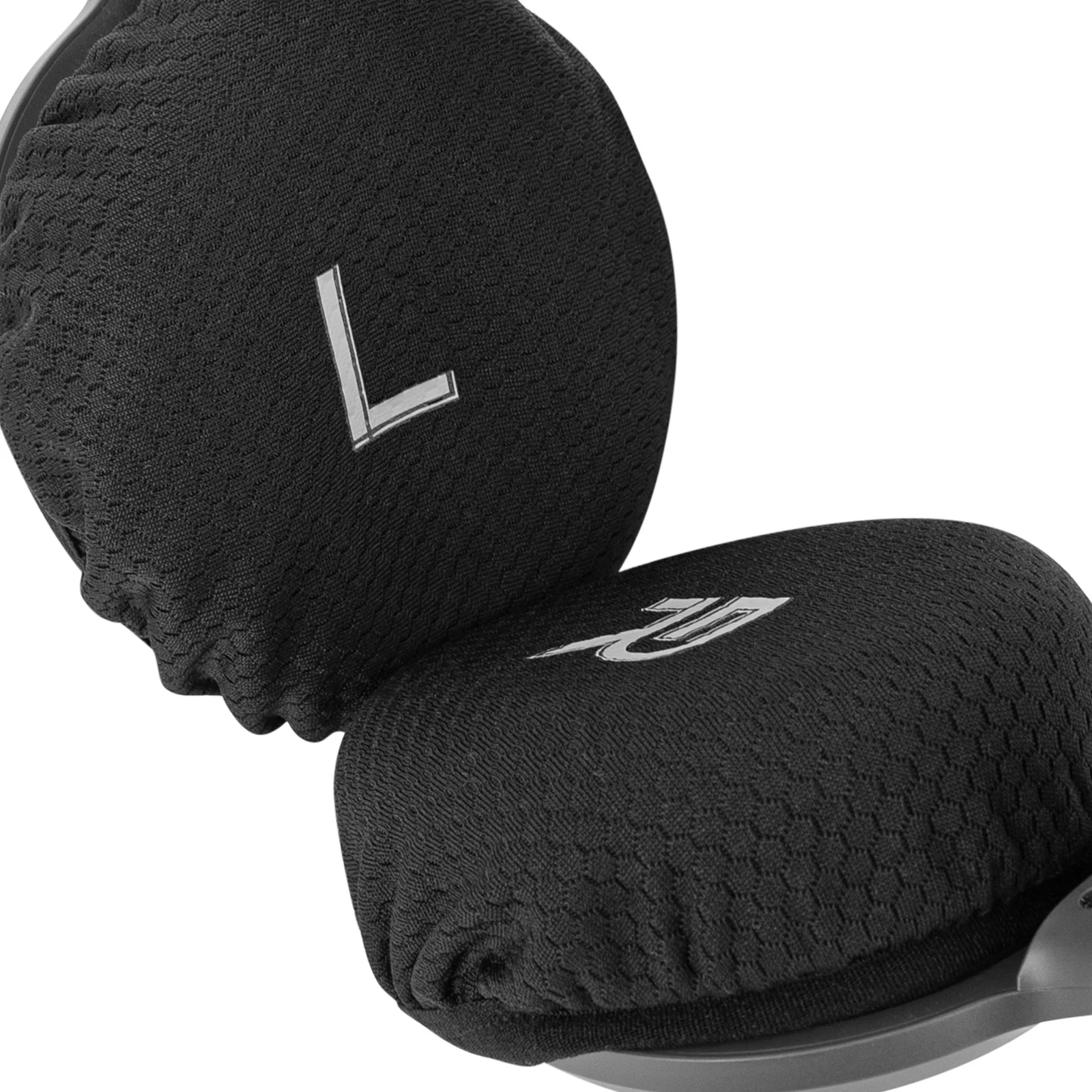 Geekria-Flex Fabric Headphones Ear Covers, lavável e elástico, protetores sanitários para fones de ouvido Over-Ear, 2 pares