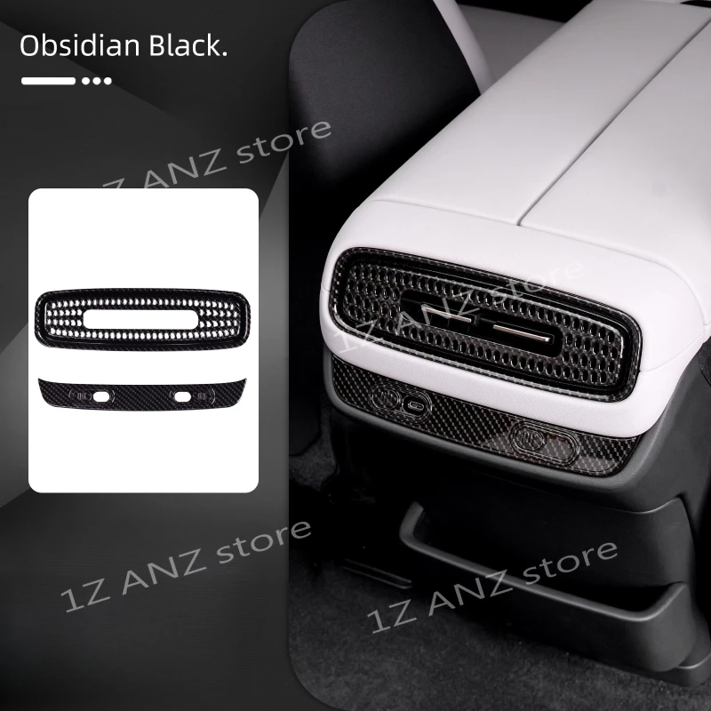 Modification Accessories For Xiaomi SU7 Rear USB Charging Port Protective Cover Rear Discharge Trend Protective Cover Interior