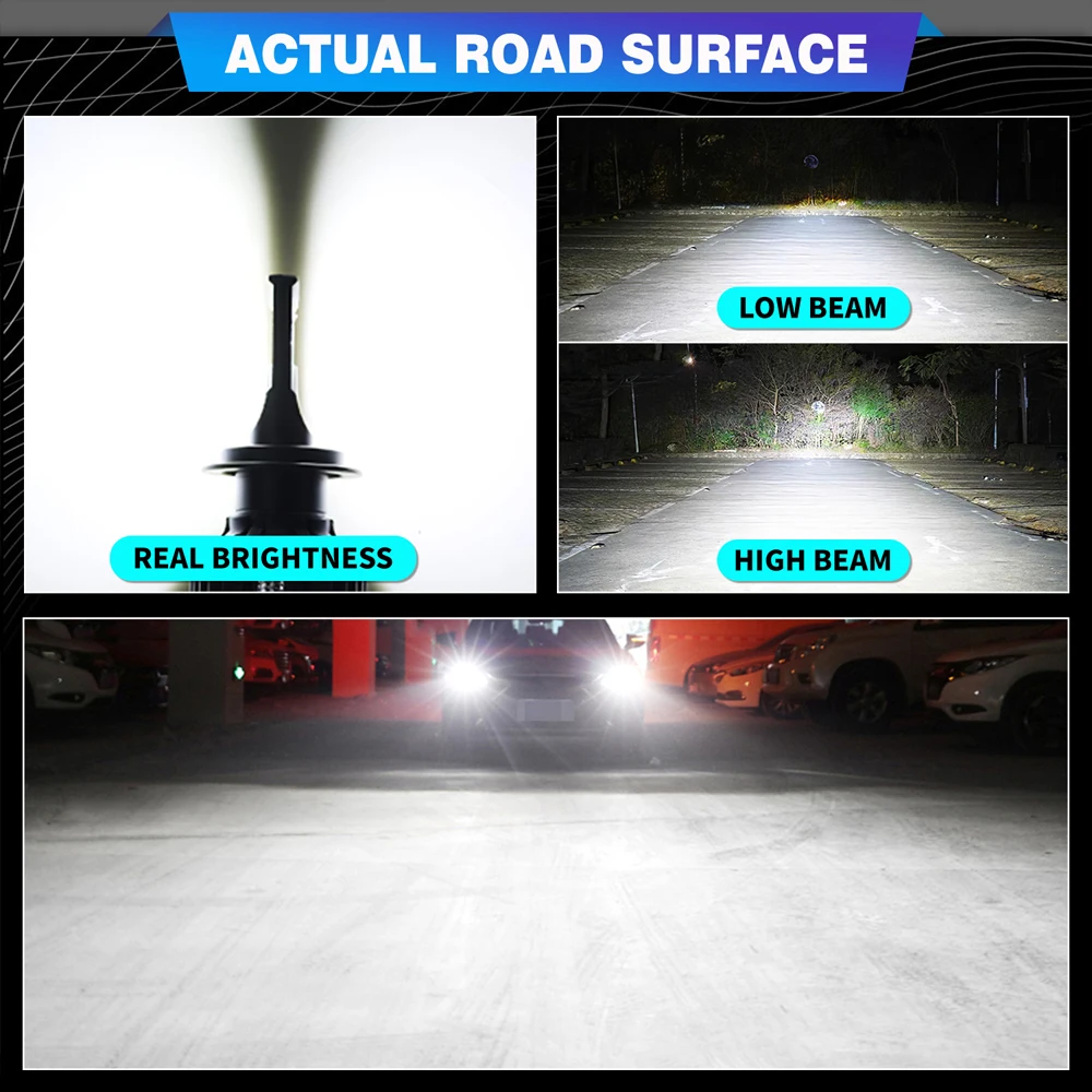 ZTZPIE 6000K HB3 HB4 9005 9006 H1 H7 H4 H11 CANBUS Bulb 9012 Led Lamp CSP 8875 Chips Car Headlight 300000LM 700W Fog Light