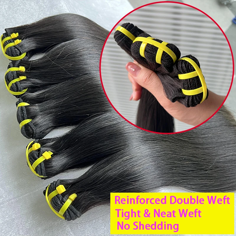 ผมตรงแบบซุปเปอร์ดับเบิ้ลดรอน 100% ผมแท้แบบมัด ไม่ผ่านการแปรรูป ผมเวอร์จินเวียดนามแท้ สำหรับต่อผมแบบมัด