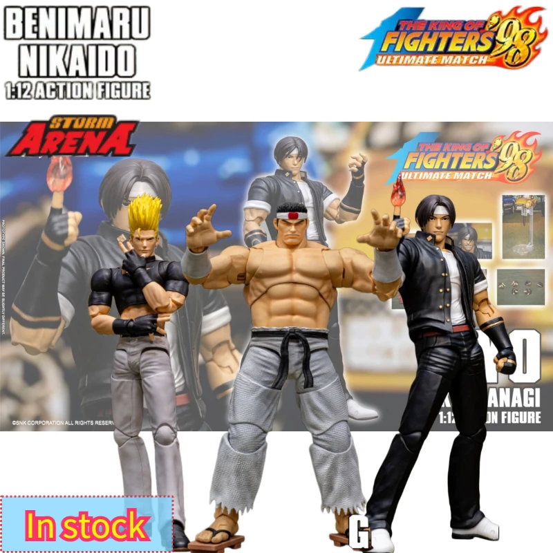 

100% Authentic Brand New STORM TOYS KFSA01-3Benimaru Nikaido Goro Daimon Kyo Kusanag Scale Articulated Action Figure Collectible