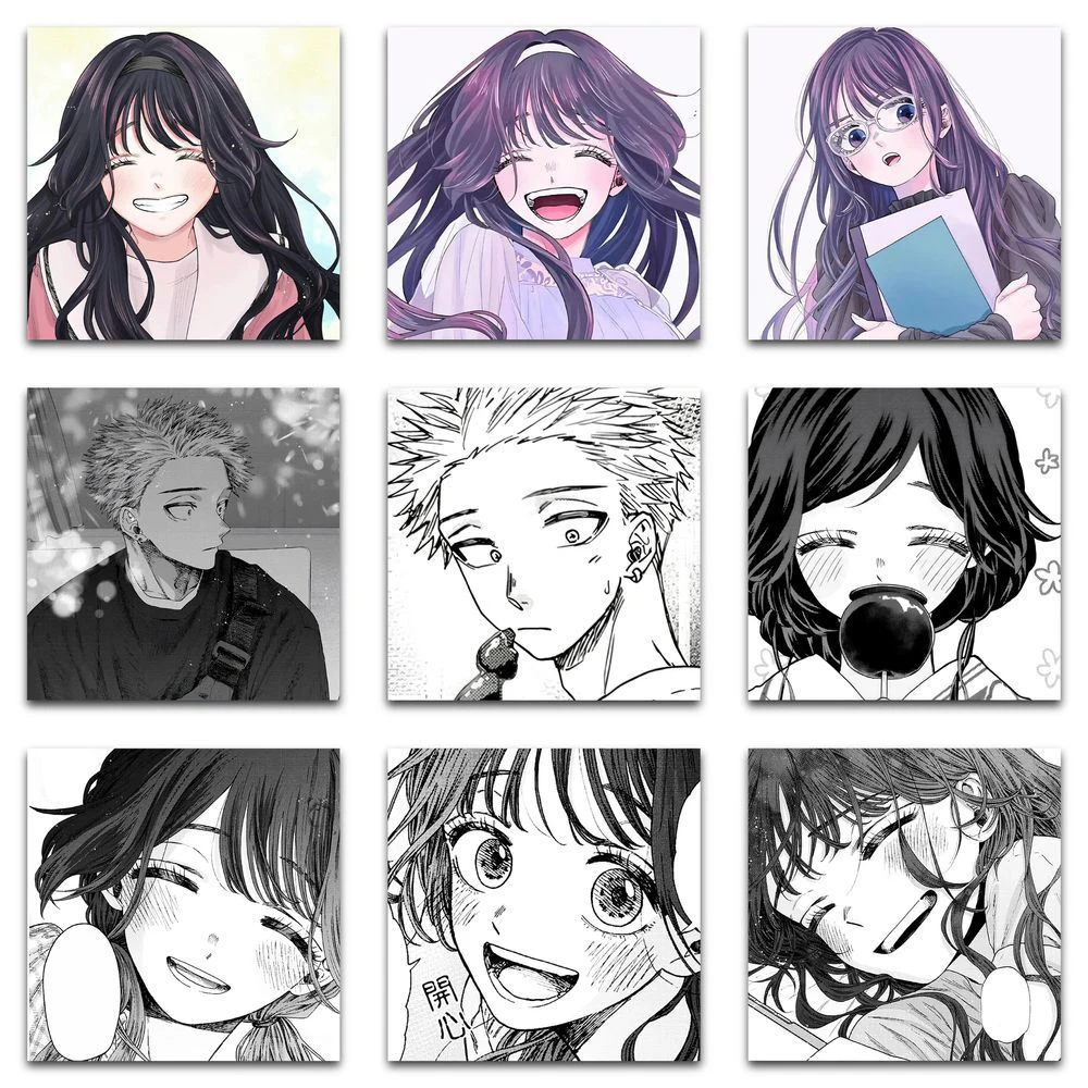 10/30/59pcs Kawaii Kaoruko Waguri Stickers The Fragrant Flower Blooms With Dignity Anime Sticker Kaoru Hana Wa Rin to Saku Decal