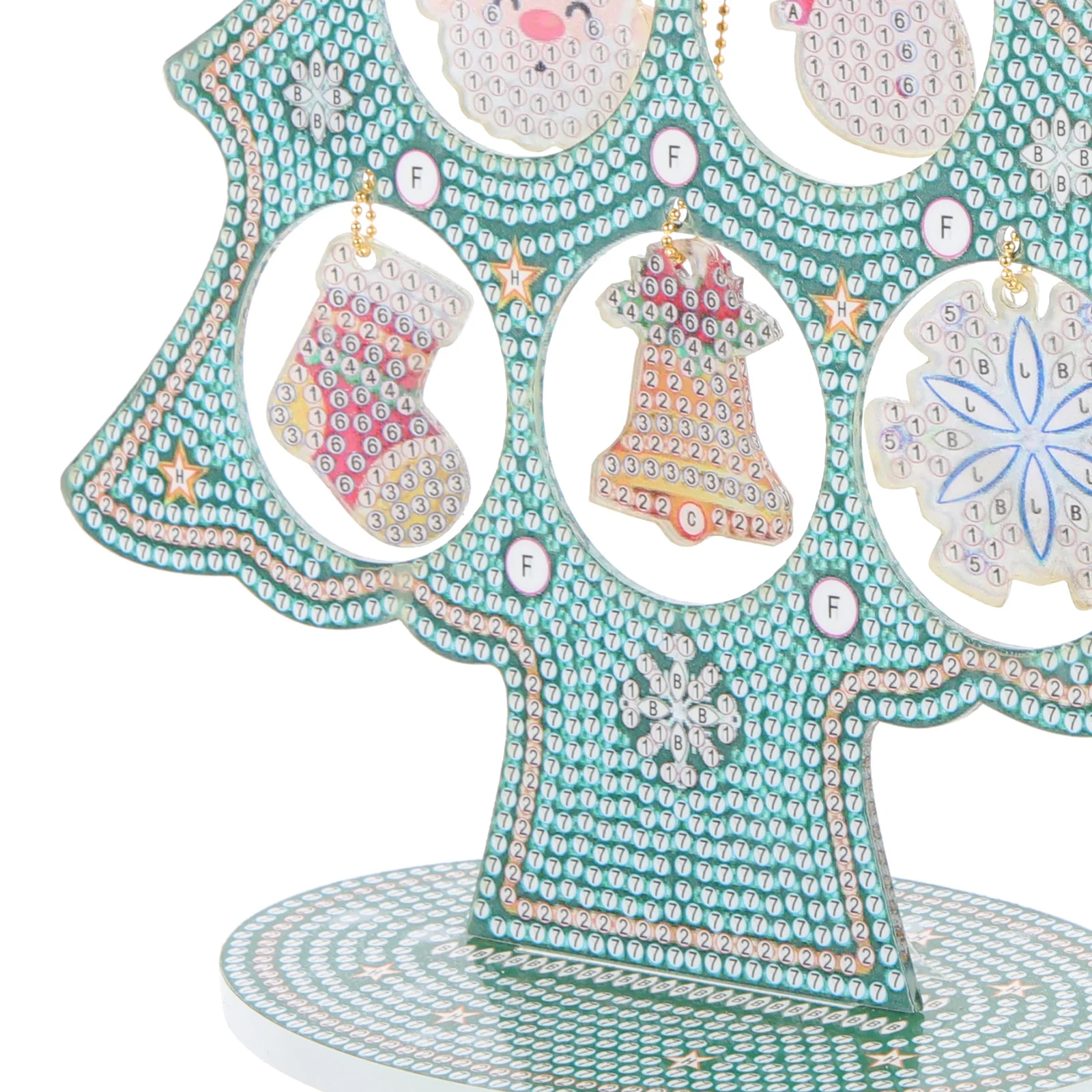 

1Set Diamond Christmas Tree DIY Kit Decorative Embroidery Colorful Diamond Picture High Grade Crystal Surface for Festive