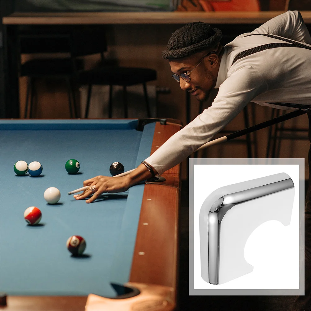 

2 Pcs Pool Table Corner Protector Cap Accessories Billiard Bumper Iron Guard for Protection Guards Caps