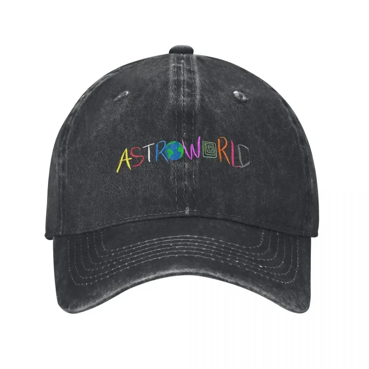 New Travis-Astroworld Baseball Cap Casual Distressed Denim Rapper Snapback Cap Men Women Outdoor Workouts Hats Cap