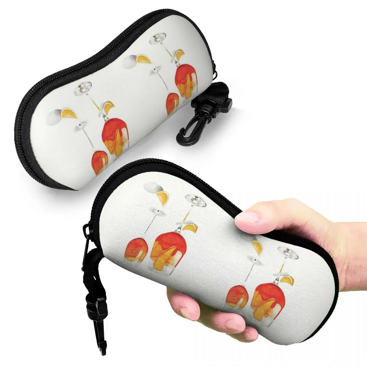 Aperol Spritz Shell Glasses Case Protective Sunglasses Box Women Men Soft Eyeglasses Bag Pouch