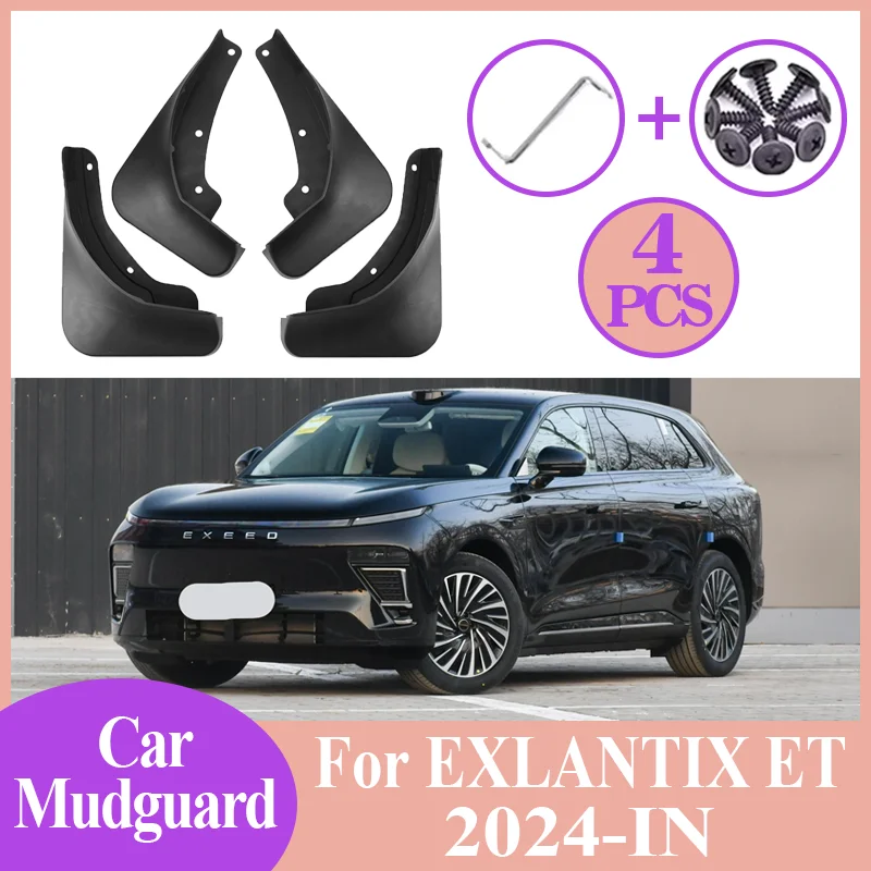 

Car Mud Flaps ABS Front Rear Fender Wheel Cover Guard Mudguard Splash Guard MudFlaps Auto Accessories For EXLANTIX ET 2024 2025